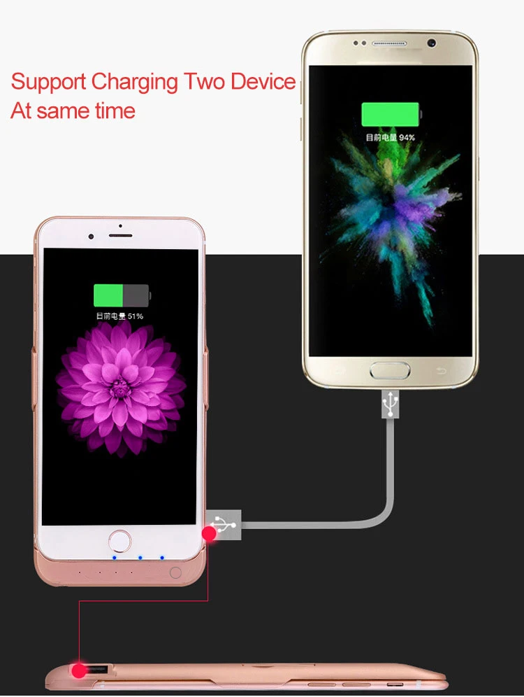 Чехол для аккумулятора 10000 мАч для iPhone 6 s 6s, внешний аккумулятор, чехол для зарядки для iPhone 6 6s Plus, чехол для зарядного устройства