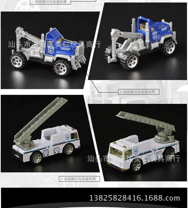 Мини SWAT металла автомобиля 1: 64 камуфляж Полицейская машина раздвижные модели Детская развивающая игрушка машина