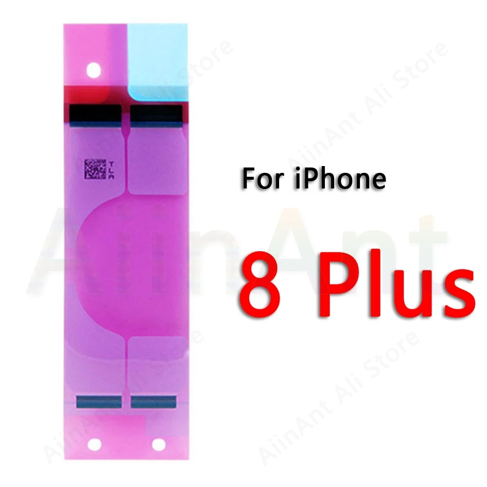 2 Piece For iPhone 6 6s 7 8 Plus X Xs Max XR 5s 5c Battery Adhesive Sticker Stickers Replacement - Color: For iPhone 8 Plus