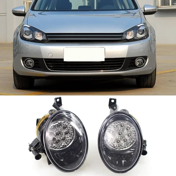 

Left Right Car LED Front Lower Bumper Fog Lights for Golf MK6 Golf plus 2009-2013 Tiguan 2012-2013 5K0941699 5K0941700