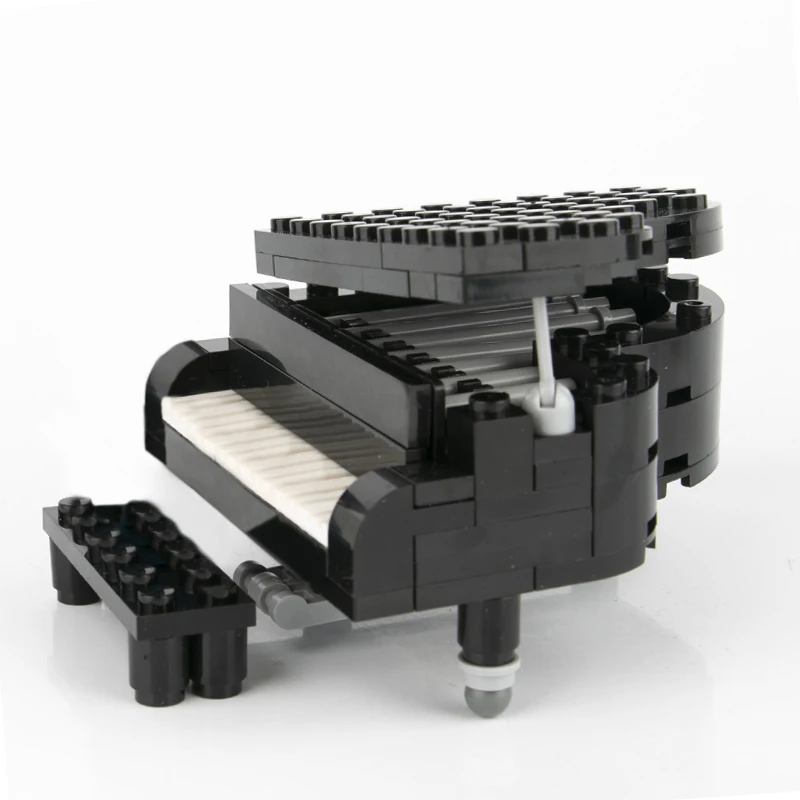New Arrival Big Figure Player MOC Accessories City Legoings Piano Musical Instrument Building Blocks Parts Bricks Kit Kids Toys (7)