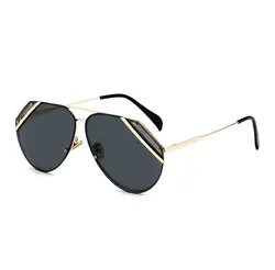 Новые унисекс индивидуальные солнцезащитные очки в стиле ретро женские трендовые двухцветные солнцезащитные очки с океанскими линзами