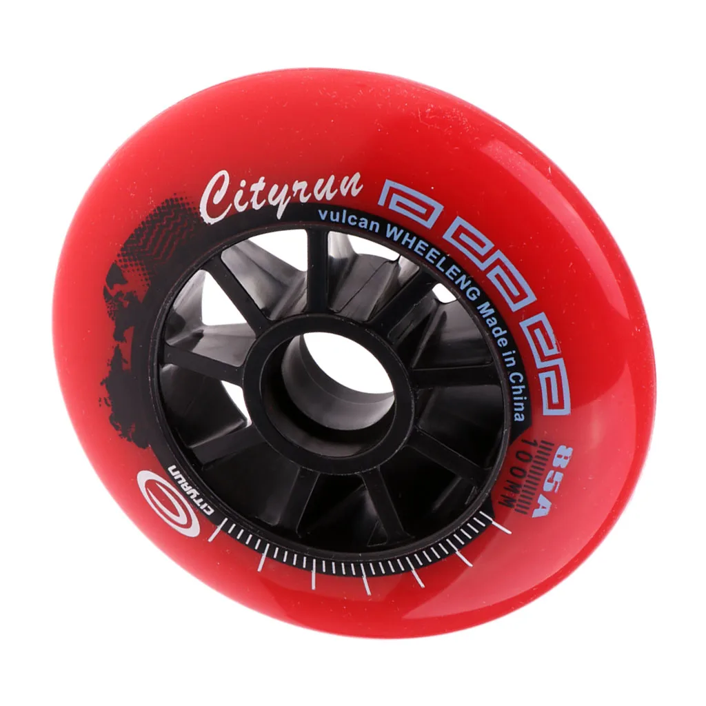 1 pcs Inline Roller Skate Wheel Replacement Skating Accessory Durable High Elastic Wear-resistant Sports Equipment 90/100/110mm