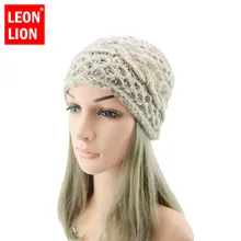 Leonlion, шерстяная утолщенная вязаная шапка, конский хвост, шапочка, зимняя шапка, расширенная, твист, коса, наушники, ручной работы, аксессуары для волос