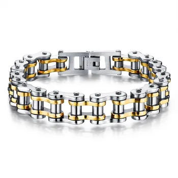 

Hemiston Bicycle Bracelet Titanium Steel Men's Bracelet Rock Personality Locomotive Chain