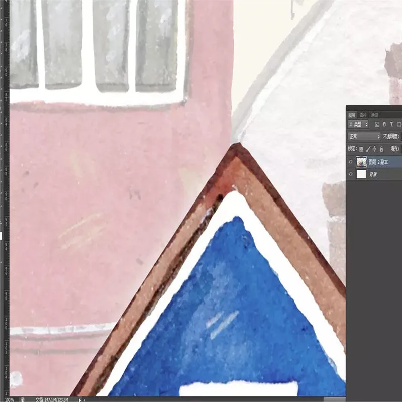 Cartoon-watercolor-castle-TV-background-wall-professional-production-mural-wholesale-wallpaper-mural-poster-photo-wall (3)