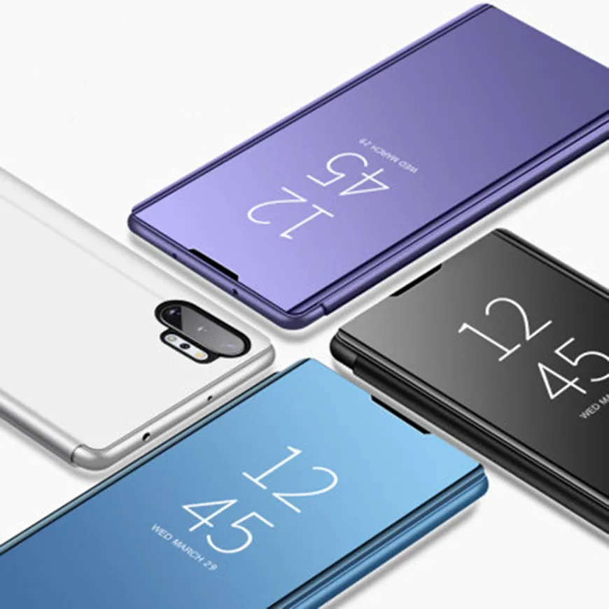 Mirror Flip Case For Huawei Nova 5T Nova 6 7 SE Nova 8 SE Pro Mate 20 20X Honor 20 Pro 9X 8C Phone Cover Luxury Protective Shell