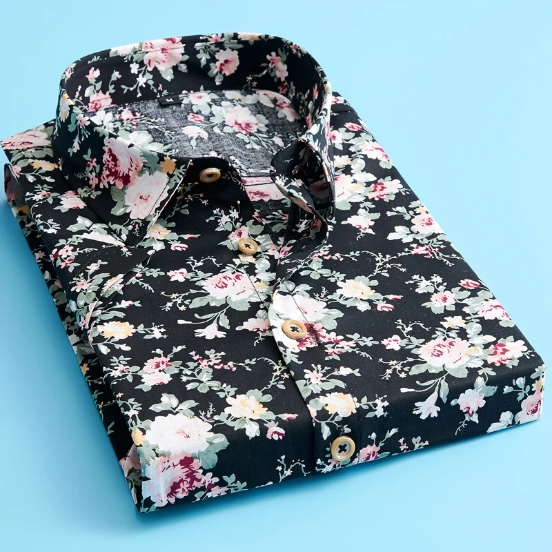 Men Hawaiian Shirt Plus Size 5XL Summer Mens Short Sleeve Hawaiian Shirts Cotton Casual Floral Shirts Wave Regular Mens Clothing Fashion