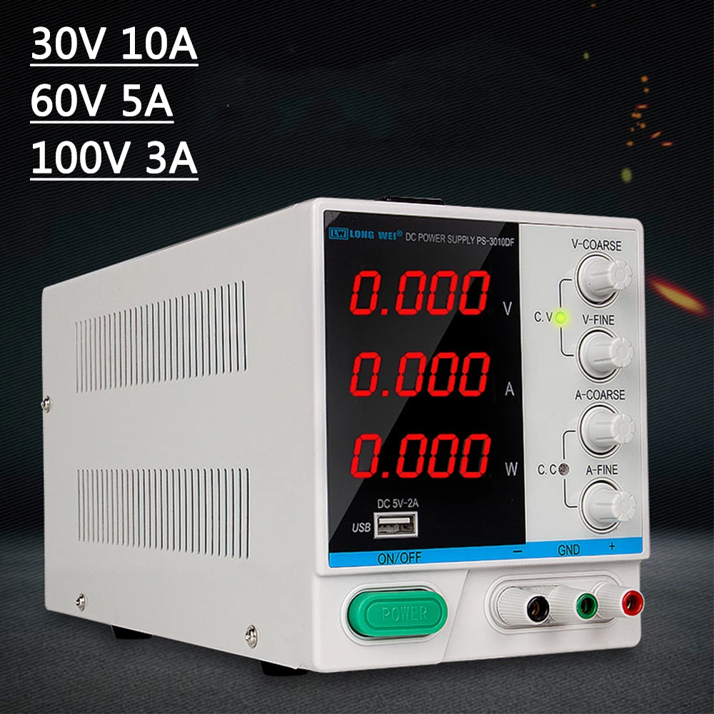 

30V 10A Longwei Lab DC Switching Power Supply laboratory Voltage Regulators Power Source Current Stabilizer Adjustable 110V 220V
