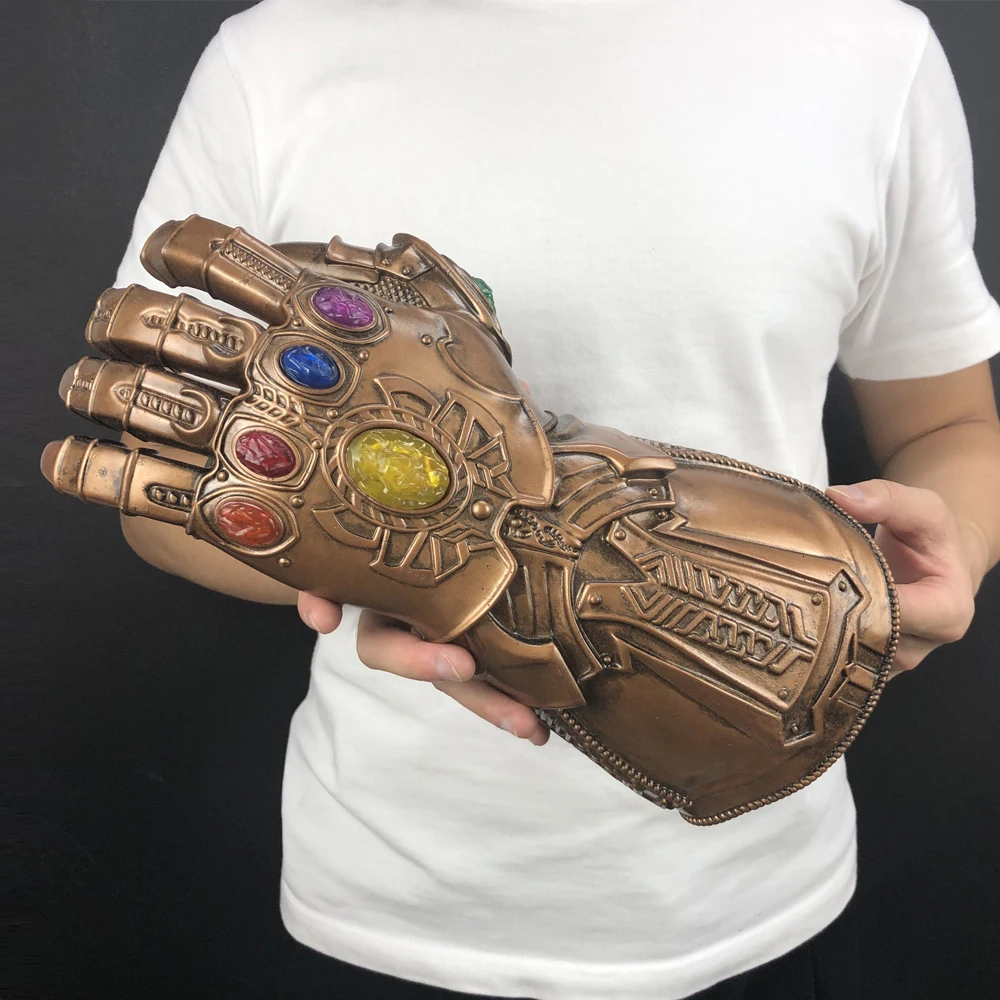Перчатки Thanos Infinity Gauntlet Avenger Infinity War, косплей, супергерой, Мститель, танос, латексные перчатки, Вечерние перчатки на Хэллоуин