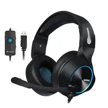 N11U PC Gamer игровая гарнитура Casque 7,1 канальный звук проводные наушники USB наушники с микрофоном Регулятор громкости светодиодный для компьютера