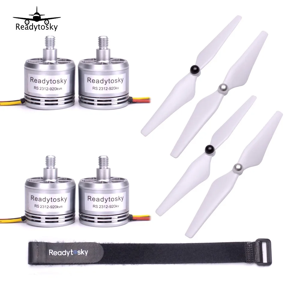 

4pcs/lot 2312 920kv Brushless Motor CW CCW + 9450 Propeller + Battery strap for F450 F550 S500 SK500 500mm 550mm RC Quadcopter