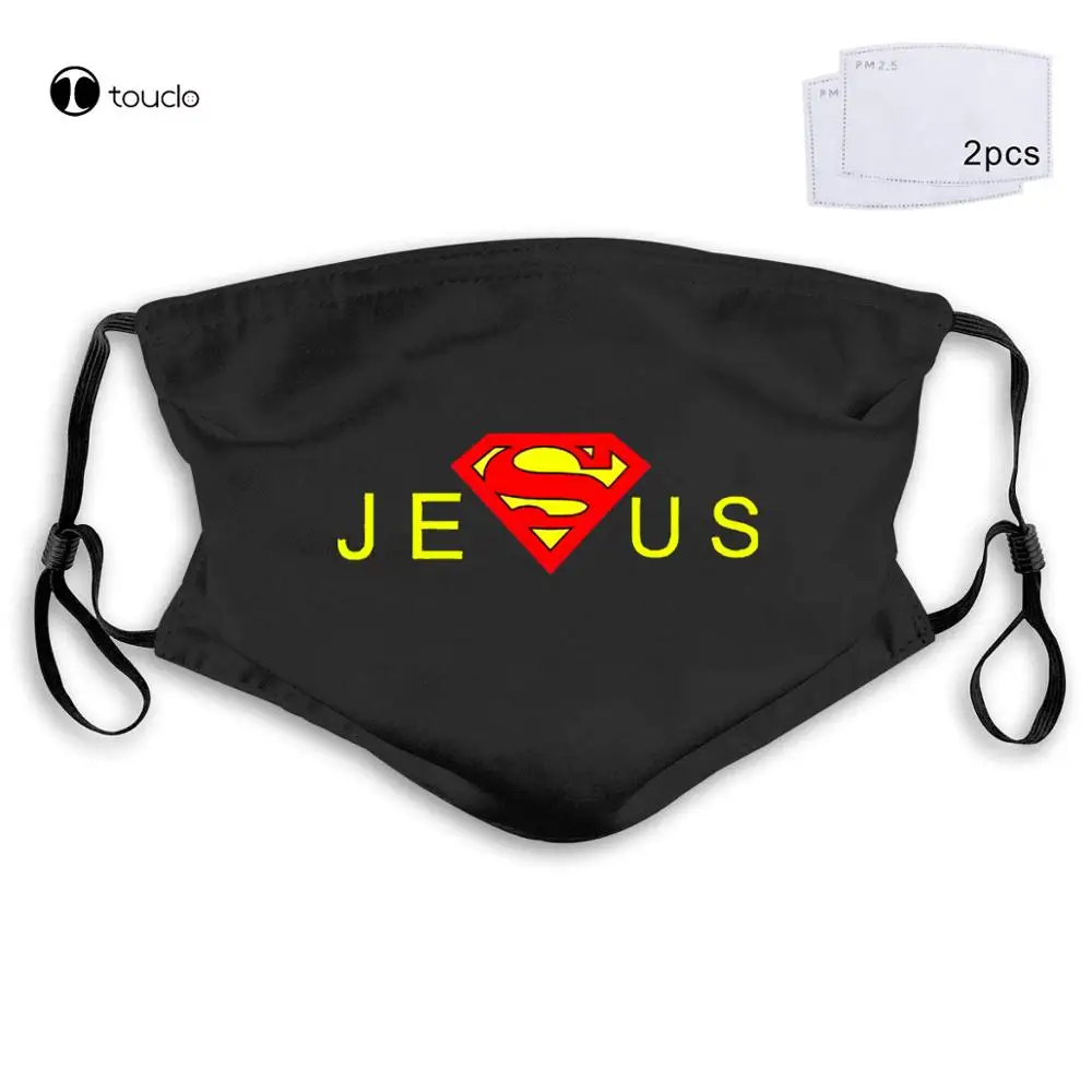 Men'S Super Jesus Christ Homeboy Superstar Holy Bible Christian Face Mask Filter Pocket Cloth Riutilizzabile Lavabile