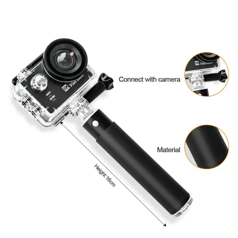 Портативная селфи-Палка для экшн-камеры GoPro Hero 8 7 6 5 Black Session Sjcam Sj7 Yi | Электроника