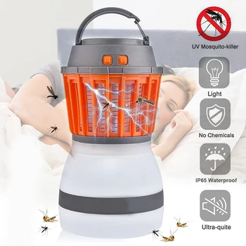 

Portable LED Waterproof Outdoor Camping USB Charging Light Mosquito Killer Insect Pest Repeller Anti Mosquito Lamp Lights S7