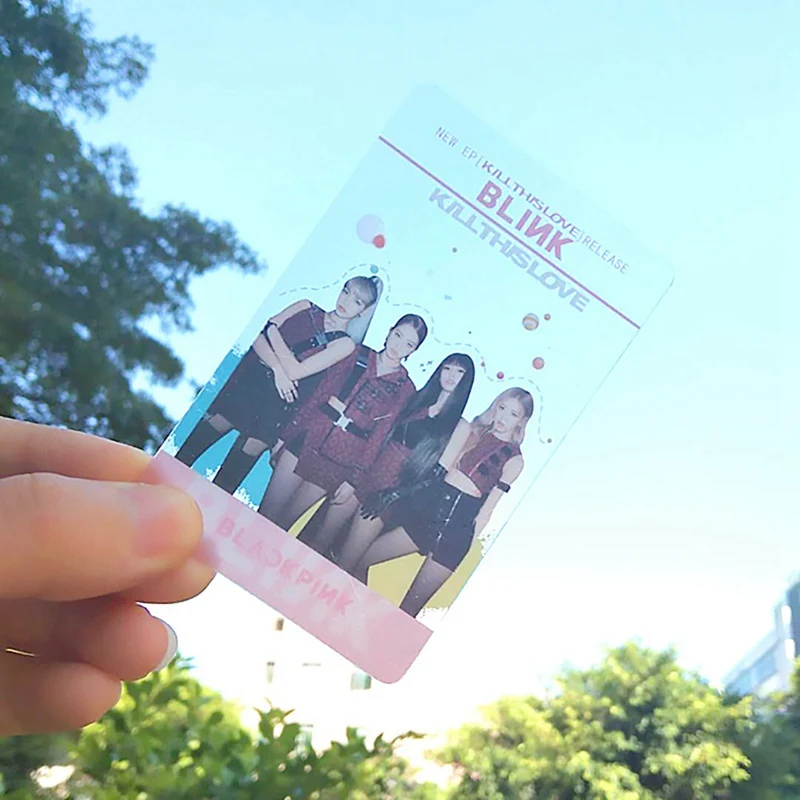 5 шт./компл. Blackpink ПВХ прозрачная Фотокарта KILL THIS LOVE альбом коллективные карты Фотокарта