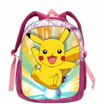 

Anime pokemon children School Bags Cartoon Pikachu Kindergarten Backpack Girls Boys Schoolbag Kid Book Bag