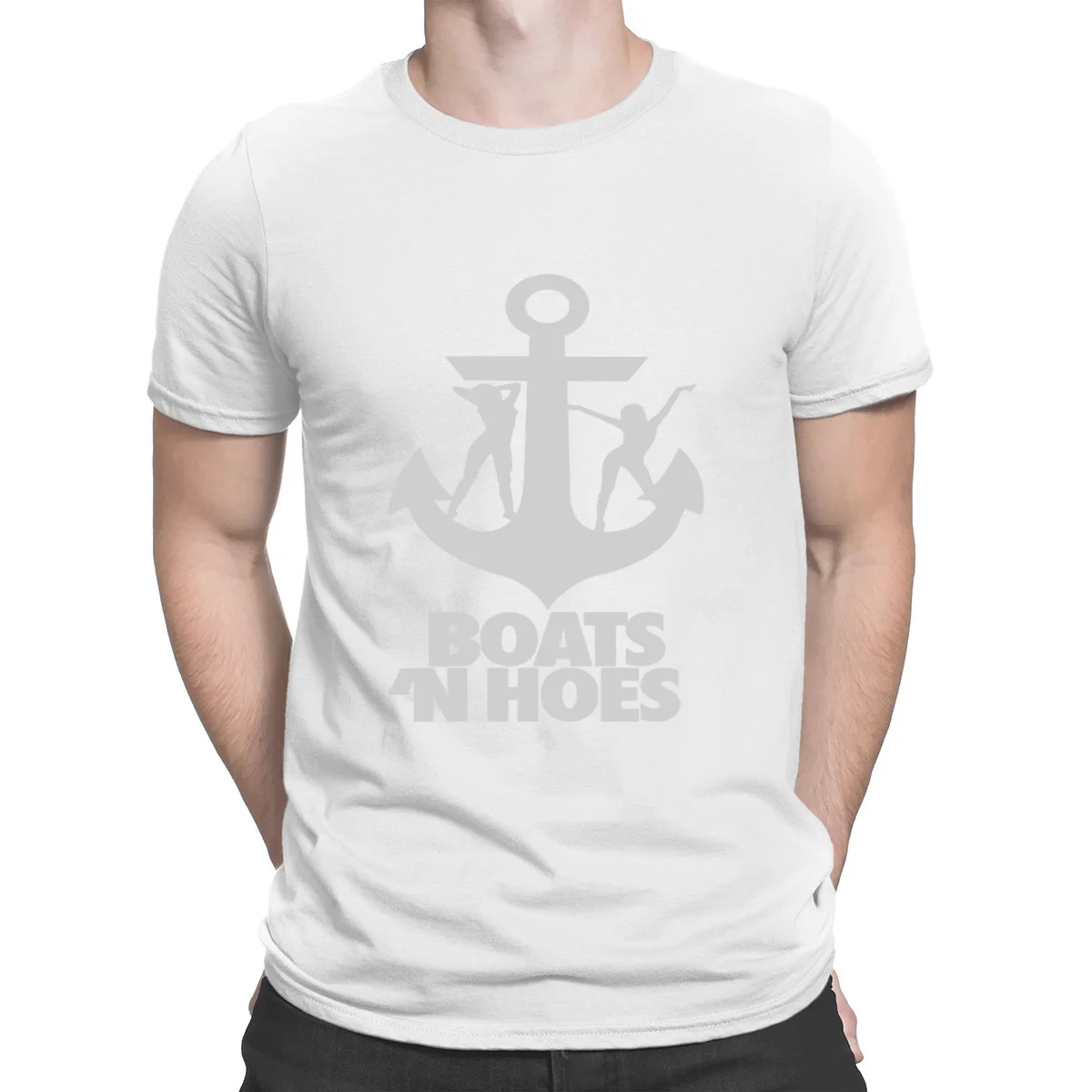 Boats N Hoes, забавная креативная футболка, супер европейский размер, футболка для мужчин, весна, Homme, высокое качество, футболка, фотографии