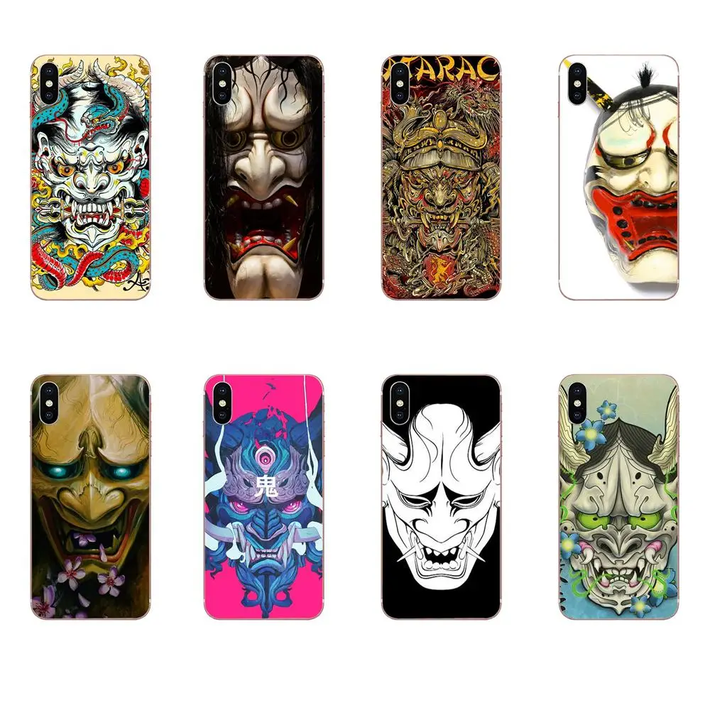 

Luxury Hybrid Phone Case For Xiaomi Redmi Mi 4 7A 9T K20 CC9 CC9e Note 7 9 Y3 SE Pro Prime Go Play Hannya Demon Mask