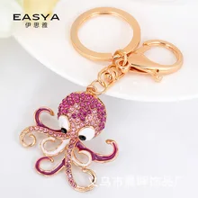 Lisskin ya Новая Стильная Модная креативная модель осьминога полный брелок со стразами для девочек универсальная сумка подвеска с героем аниме