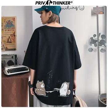 

Privathinker 2020 Men Summer Hip Hop Print Tshirts Men's Colorful O-Neck Tees Loose T-Shirt Male Fashions Korean Tshirt Oversize