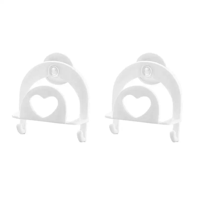 

2 Pcs Sponge Drain Rack Multifunctional Suction Cup with Hook Bath Ball Holder Dishcloth Hook Storage Rack for Kitchen Bathroom