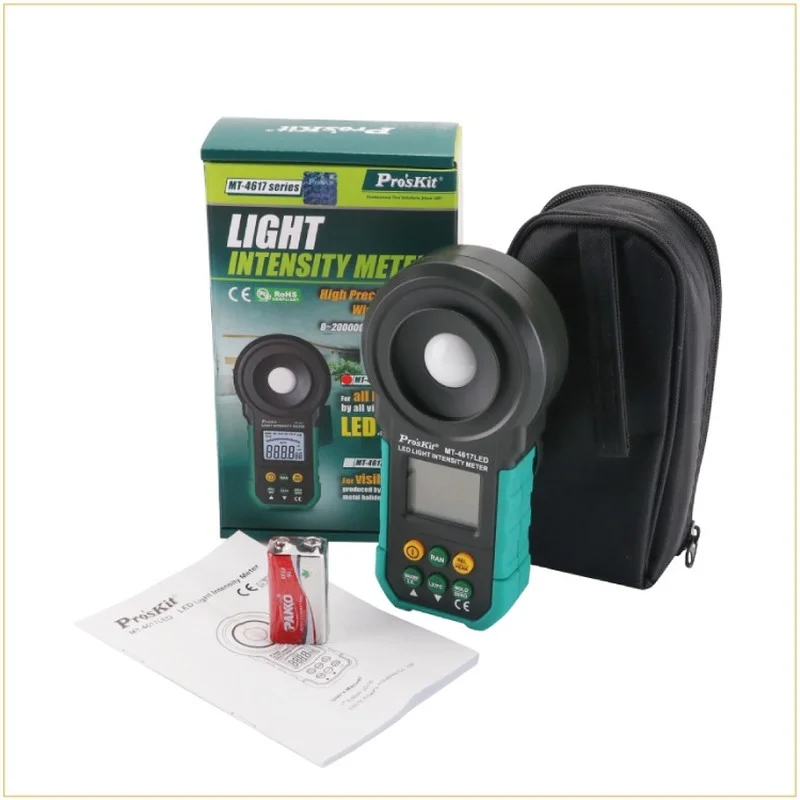 Proskit MT-4617 LED-C LED illuminance meter, lighting measuring instrument, photometer, light meter, brightness meter