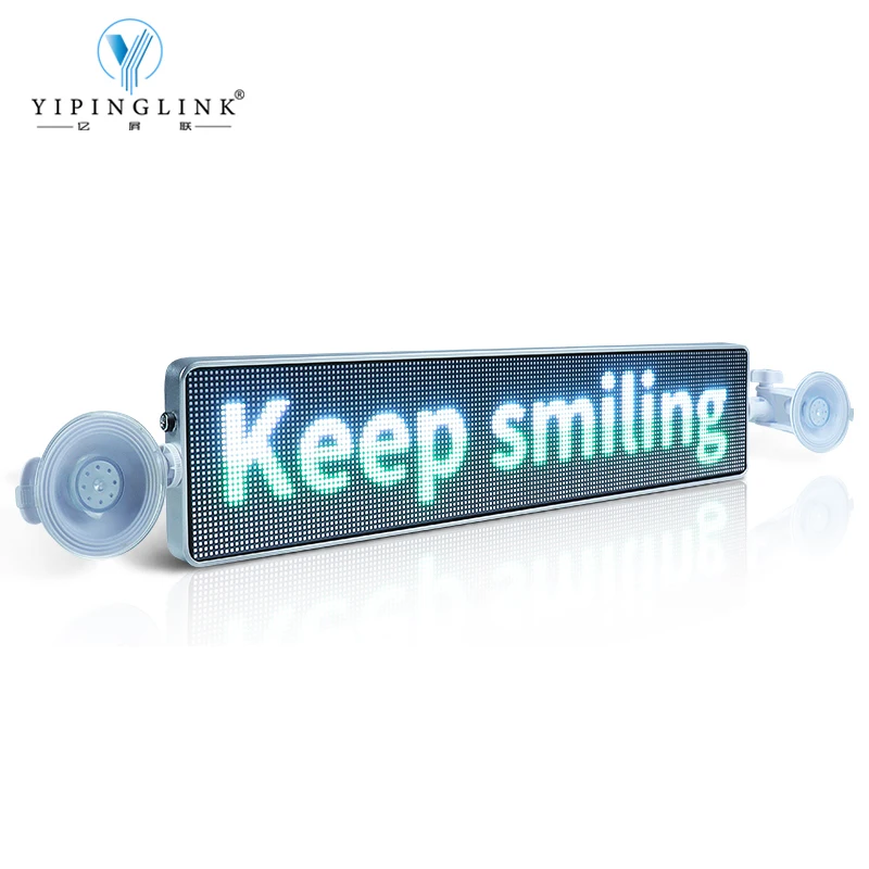 High brightness advertising car led sign message display screen mobile phone WIFI APP control programmable car back LED display
