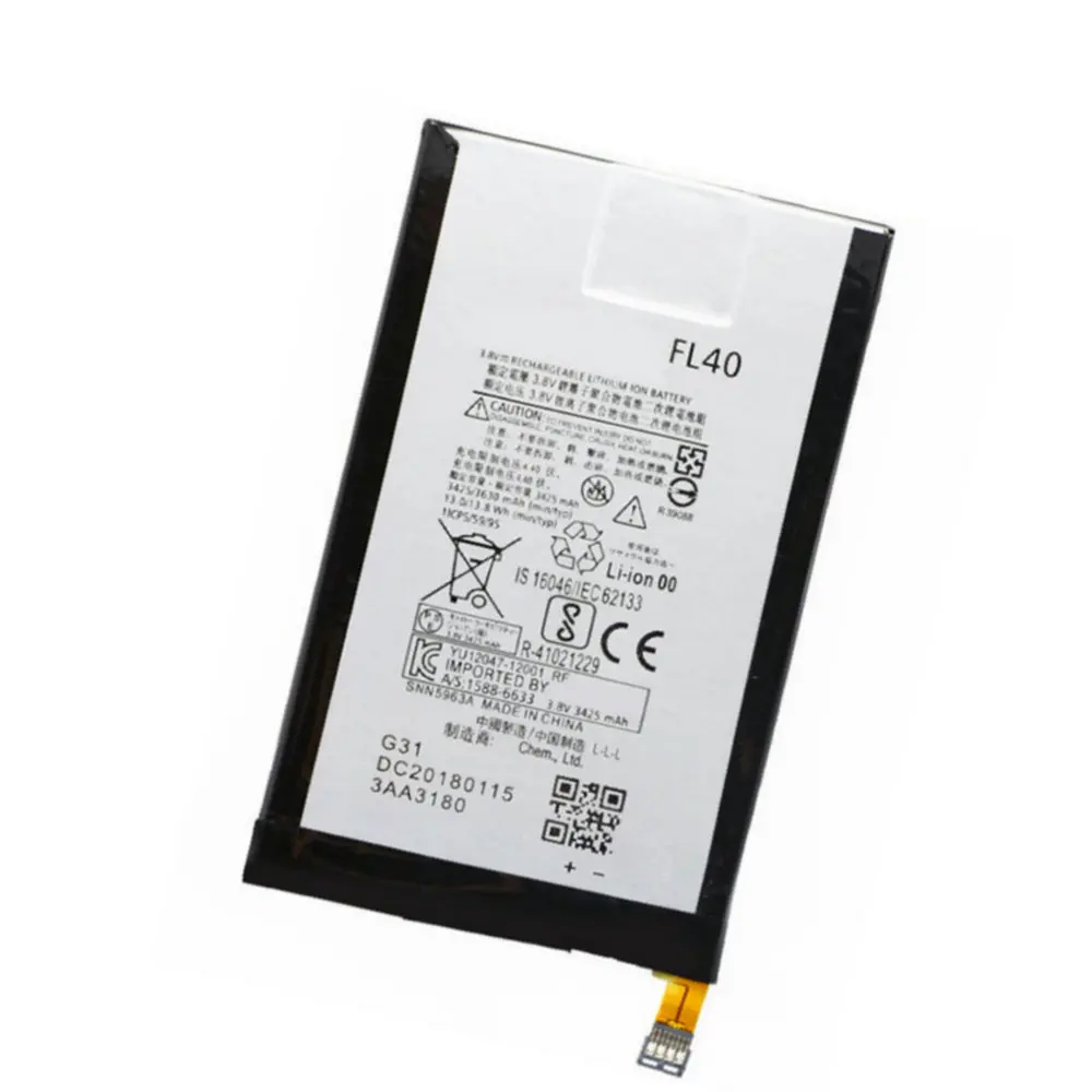 Fl40 Original Battery 3630mah For Motorola Moto X 3a Dual Xt1543 Xt1544
