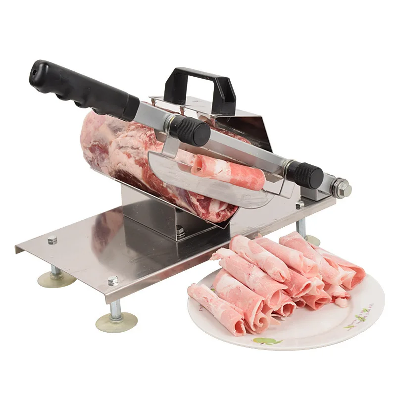 Mutton Slicer Manual Meat Slicer Cattle Automatic Feeding Meat Slicer