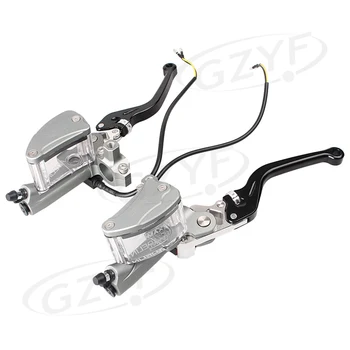 

7/8" Universal Motorcycle Master Cylinder Brake Clutch Lever Handle Left+ Right Side For suzuki yamaha kawasaki