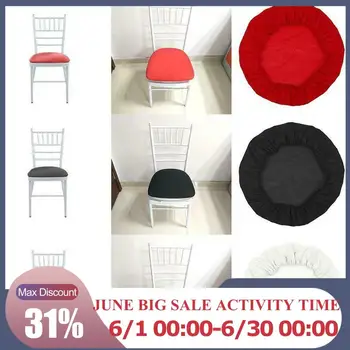 

Household Wedding Banquet Cushion Cover Seat Cushion Elastic Cover Chair Polyester Cushion Cover Modern Waterproof R0Y4
