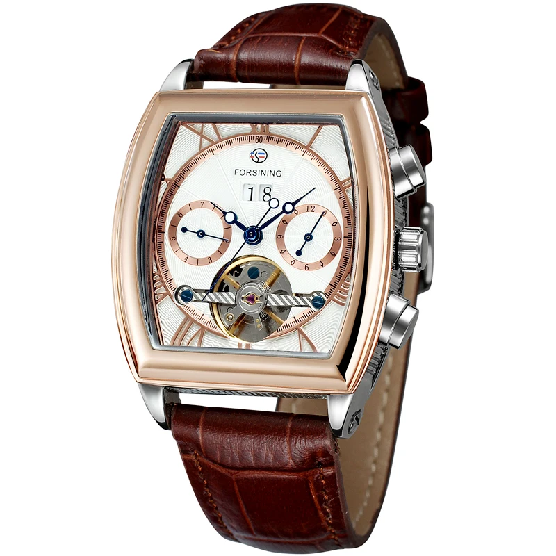 Forsining Tourbillon Мужские автоматические часы мужские роскошные брендовые