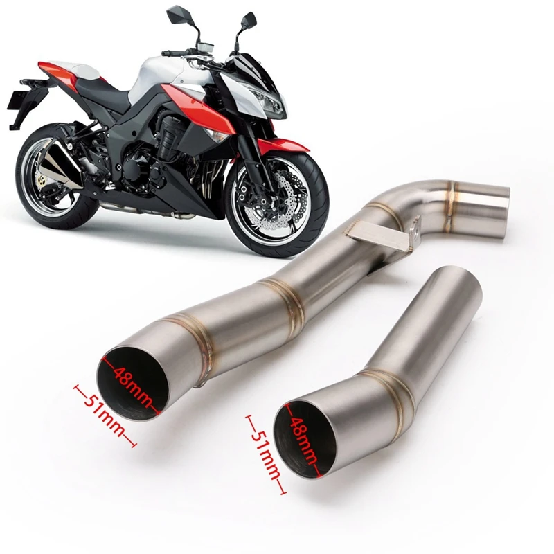 Глушитель для мотоцикла Модифицированная труба средней связи Kawasaki Z1000 2007 2008 2009