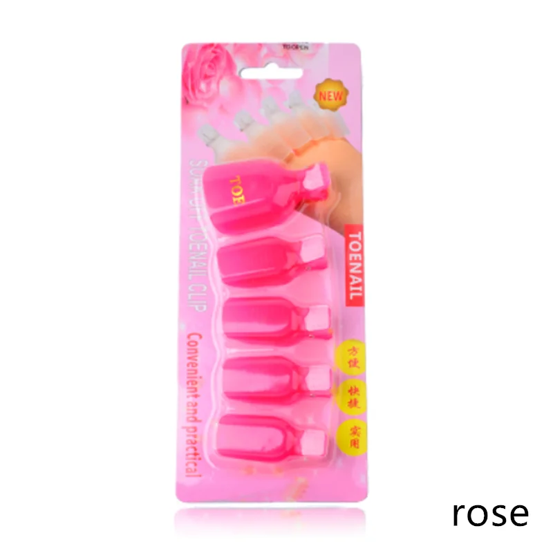 5pcs toenail rose 600 шт./лот, салфетки для снятия лака для ногтей, Банные, маникюрные, гелевые, безворсовые салфетки, хлопок, салфетки для дизайна ногтей, замочить колпачки, инструменты - Цвет: 5pcs toenail rose