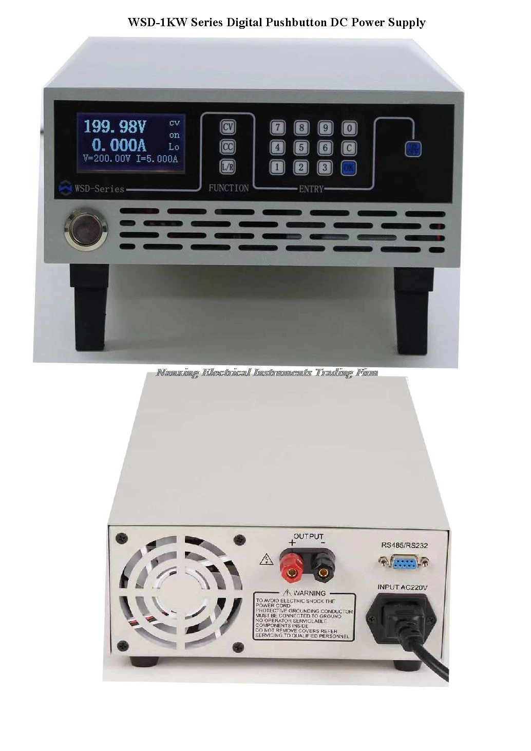 Botão Series Digital Power Supply Voltage Regulator Wsd-3030 30 v 30a Wsd-6015 60 15a Wsd-10h10 100 10a Wsd-1kw dc 1 voltage regulator WSD-3030 30 V, 30A; WSD-6015
