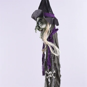 

Festival Gift Toys Scare Hanging Witch Hanging Ghost Glowing Dolls Halloween Horriying Skeleton Hanging Props Pendant