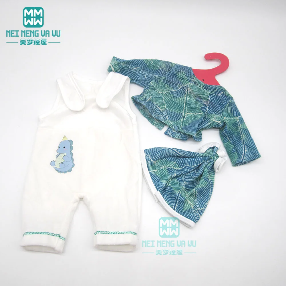 Кукольная одежда для новорожденных, 18 дюймов, 40-43 см, модное джинсовое цельнокроеное платье для малышей, подарок на день рождения - Цвет: M----459
