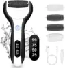 Rechargeable Electric Foot File Callus Remover Machine Pedicure Device Foot Care Tools Feet For Heels Remove Dead Skin black 1