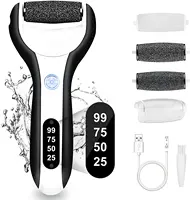 Rechargeable Electric Foot File Callus Remover Machine Pedicure Device Foot Care Tools Feet For Heels Remove Dead Skin black 1