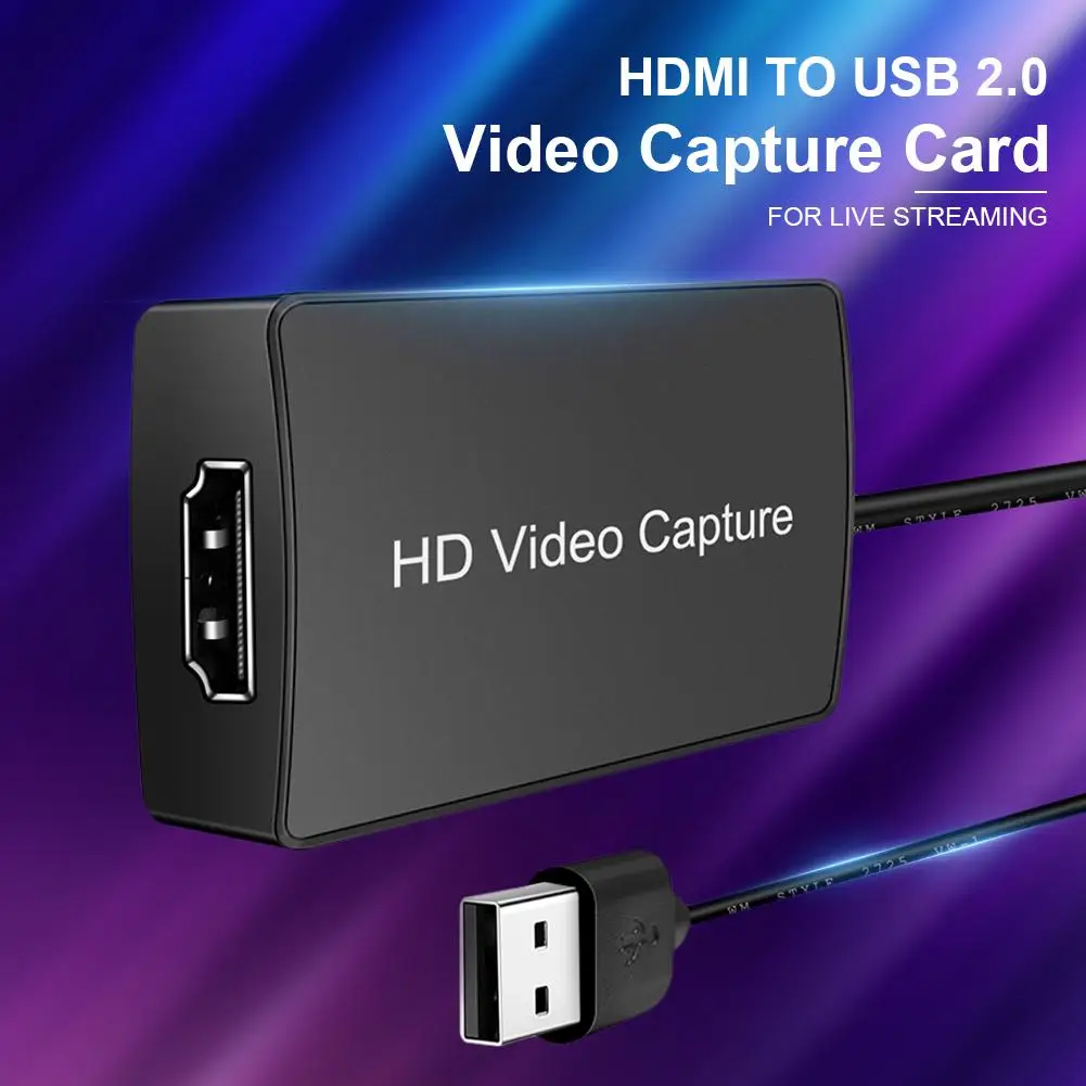 Портативная карта захвата аудио и видеосъемки USB 2 0 HD HDMI 1080P мини конвертер для