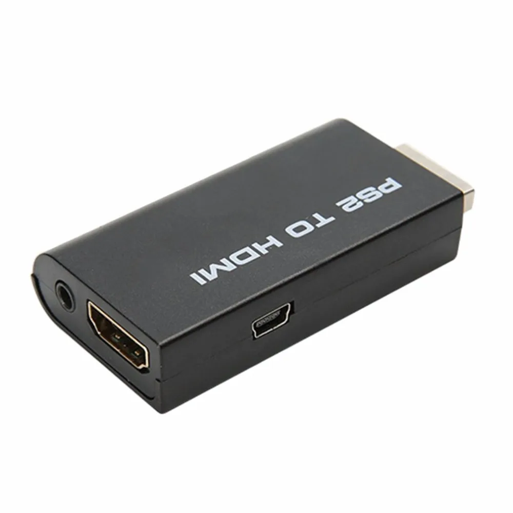 Мини для PS2 преобразователь видеосигнала HDMI адаптер с 3,5 мм аудио выход для HDTV PC Поддержка Plug And Play