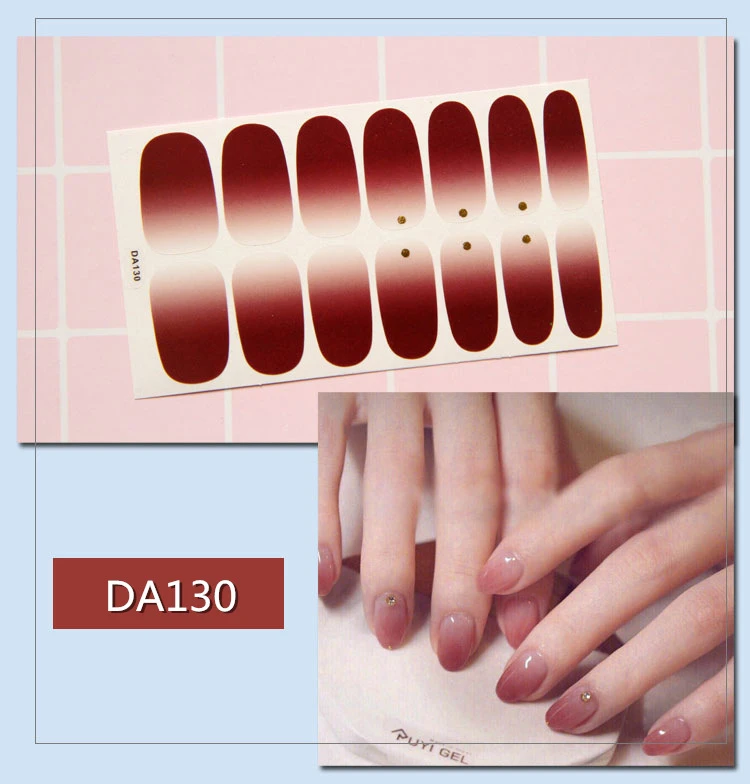 Полное покрытие Леопардовый геометрический лак для ногтей обертывание стикер для ногтей водонепроницаемый самоклеящийся стикер для дизайна ногтей Декоративный для маникюра DIY