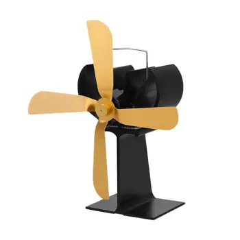 

Fireplace Wood Burner and 4-blade Fan Ultrasonic Blower Not Require Batteries or Electricity