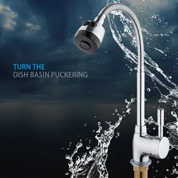 

Kitchen Hot And Cold Mixing Faucet Rotating Single Handle Single Kitchen Faucet Professional Fashion Life Good Helper