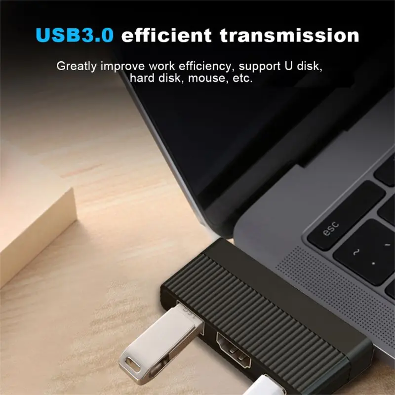 5Ggb высокая скорость эффективность Тип C к HDMI PD USB 3,0 4K HD адаптер конвертер