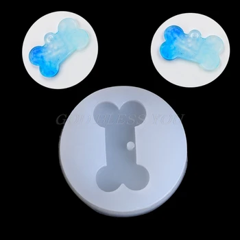 

Transparent Silicone Pendant Mould Resin Bone Shape DIY Jewelry Making Tool Fondant Cake Drop Shipping