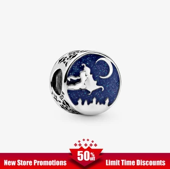 

Brithday Sterling Silver DIY Gift fit Original Pandora Bracelets Aladdin & princes Magic Carpe Charm 925 Sterling Silver Tendy