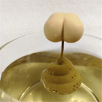 

Reusable coffee filter diffuser accessory silicone tea set Halloween creative Ciga poop poop shape interesting herbal tea bag