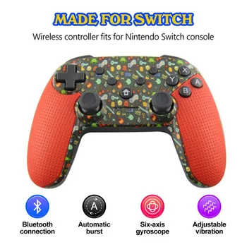 

Stylish Design Wireless Bluetooth Gamepad Controller With Screenshot Vibration Six Axis For Nintendo Switch Accessories New
